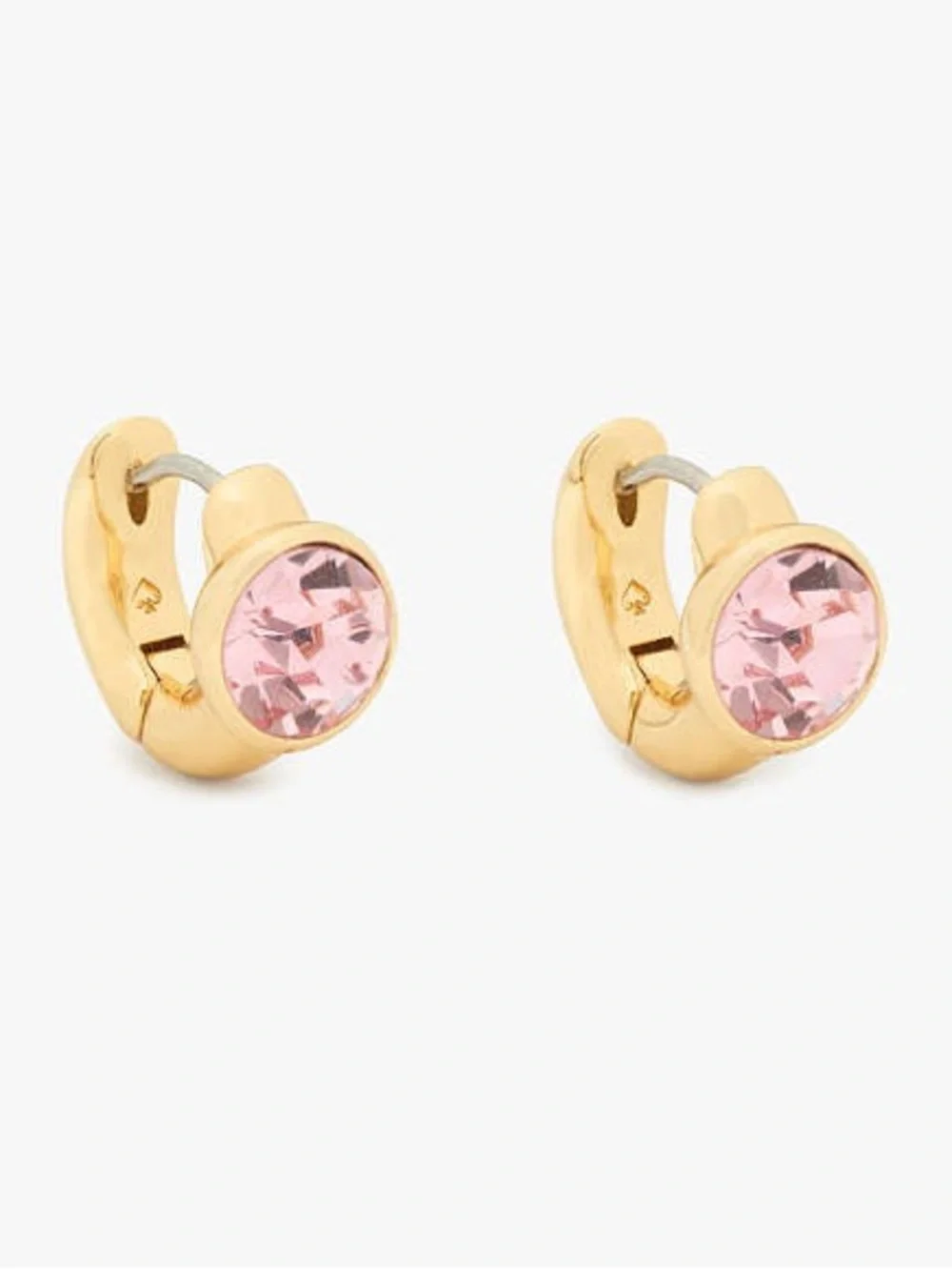 NWT $58 kate spade Keep Sparkling Round Huggies - Pink/Gold